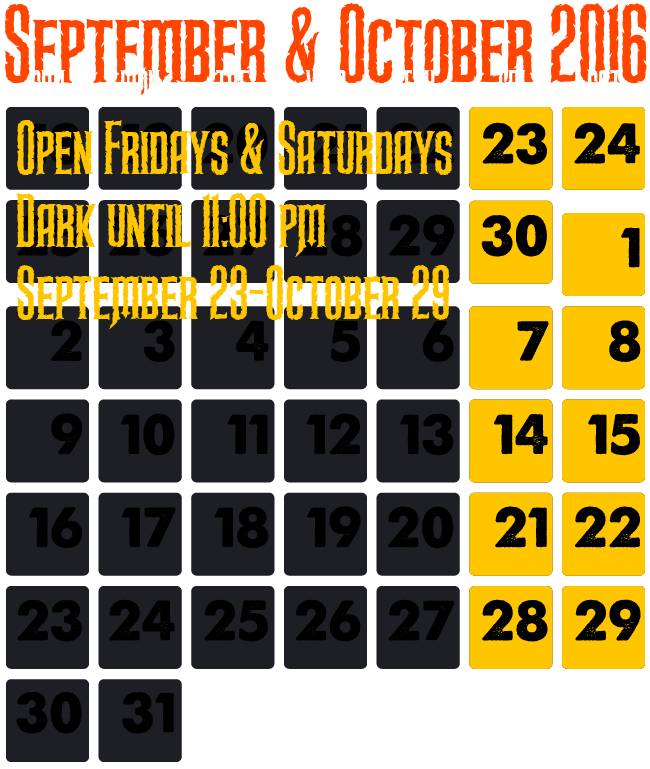Dates & Hours of Operation Dates & Hours of Operation